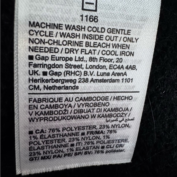 Old Navy Black Cocoon Tunic Sweater Size Small Oversized - Picture 11 of 12